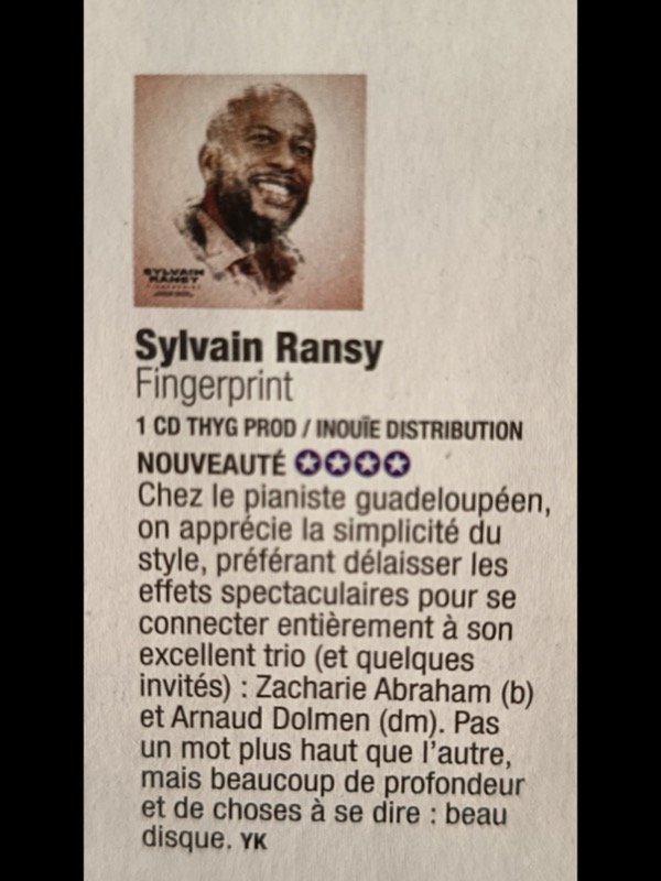Chronique Fingerprint — Jazz Magazine N°794